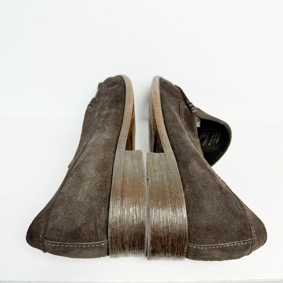 ROBERT WAYNE MAINE (DARK BROWN SUEDE LOAFERS Sz 10.5 SLIP ON CASUAL LOAFER SHOES - Picture 11 of 14